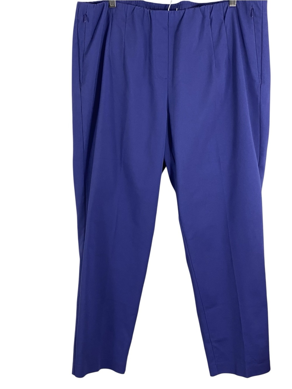 J Jill Womens Pants Size 20 Purple Slim Leg Pull On Stretch Zip Pockets NWT